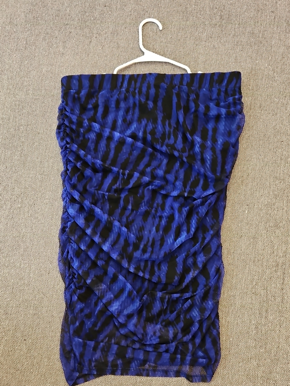 DKNY Navy Blue and Black Draped Cowl Neck Camisole